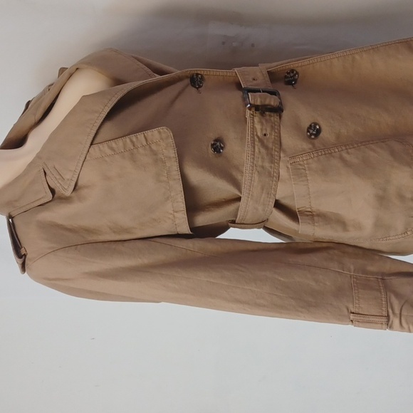 BANANA REPUBLIC pretty And Elegant Size S. Tan Trench Coat with Belt - Picture 11 of 15